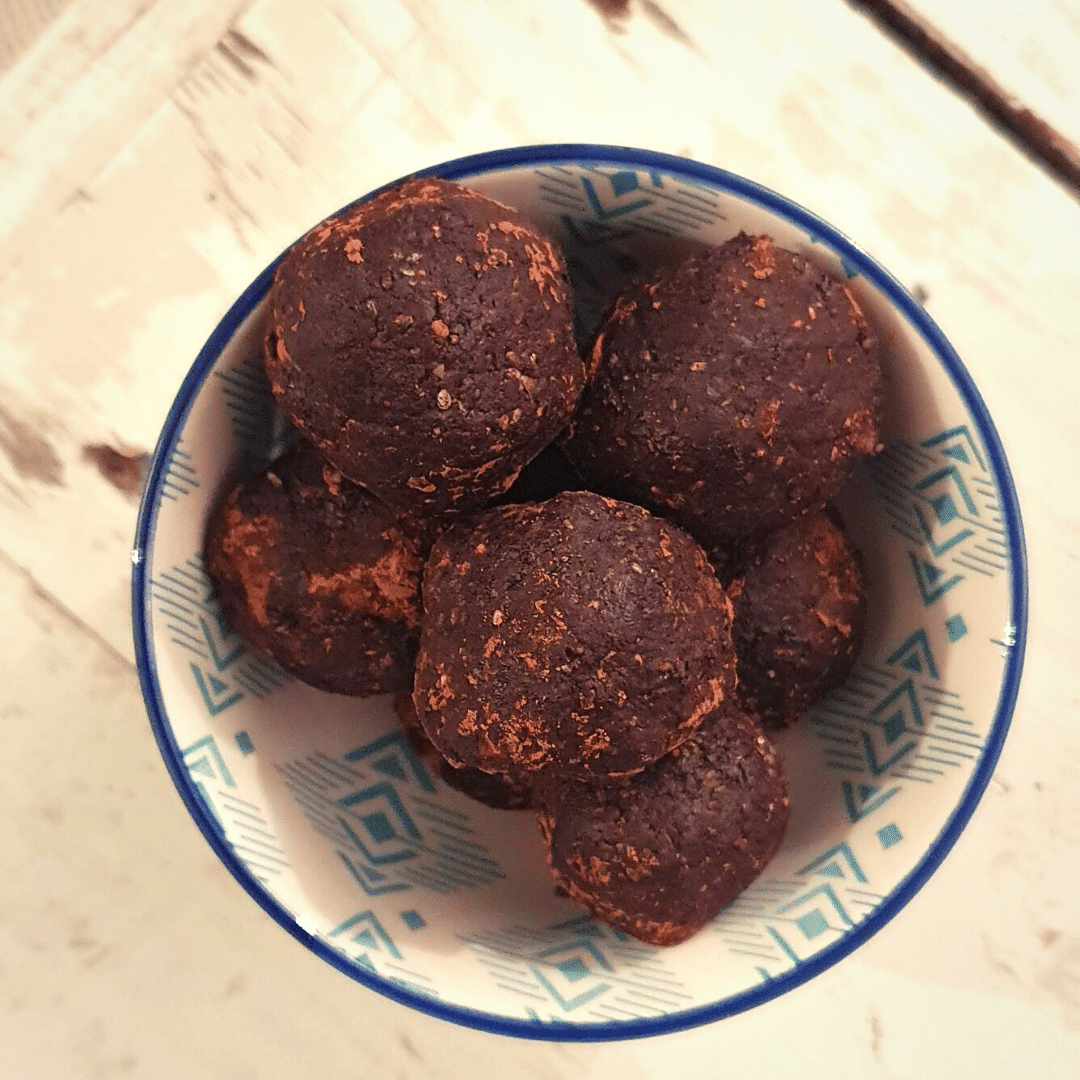 Sticky Chocolate &amp; Chia Protein Balls