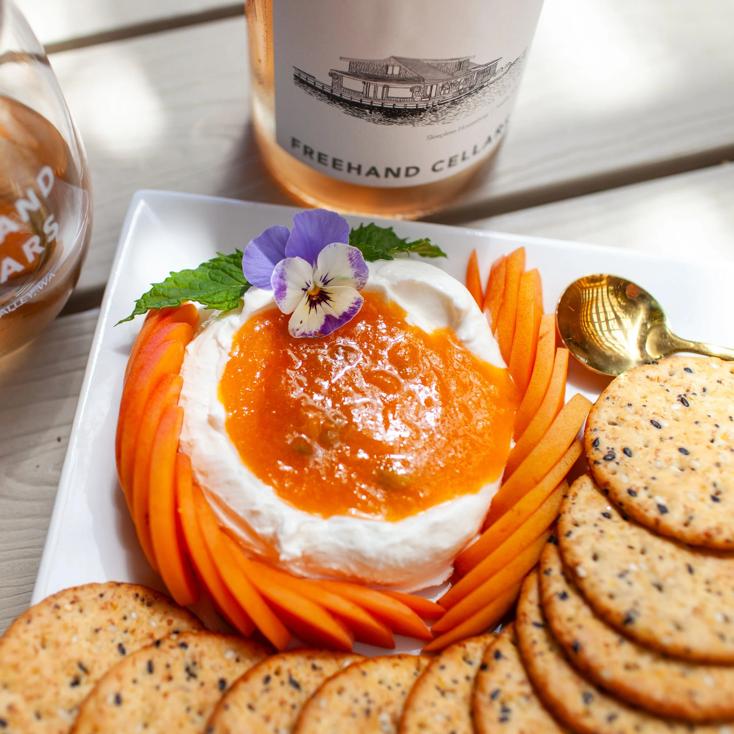 Goat Cheese & Spicy Apricot Jam