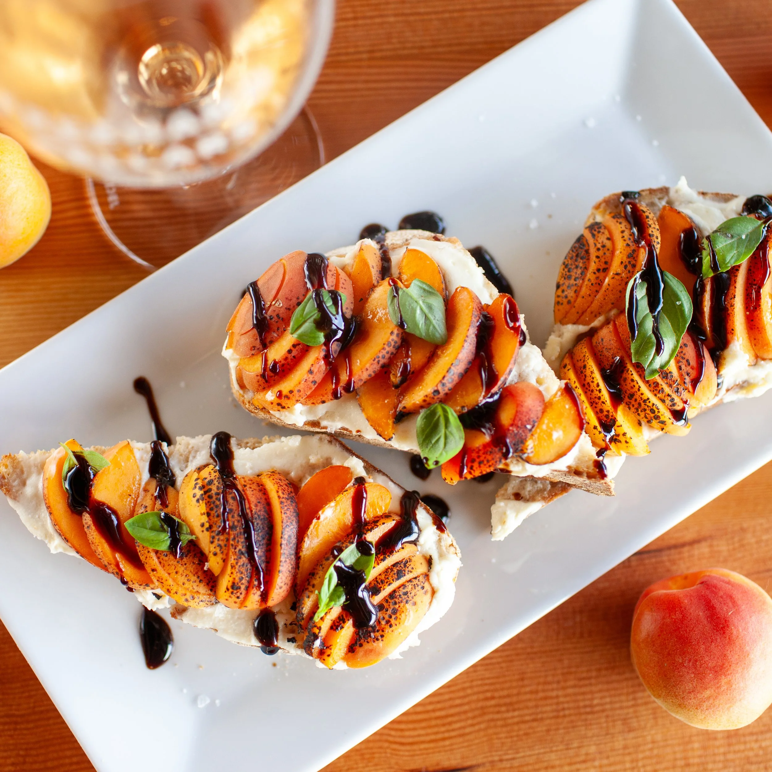 Fire Roasted Apricot Toast