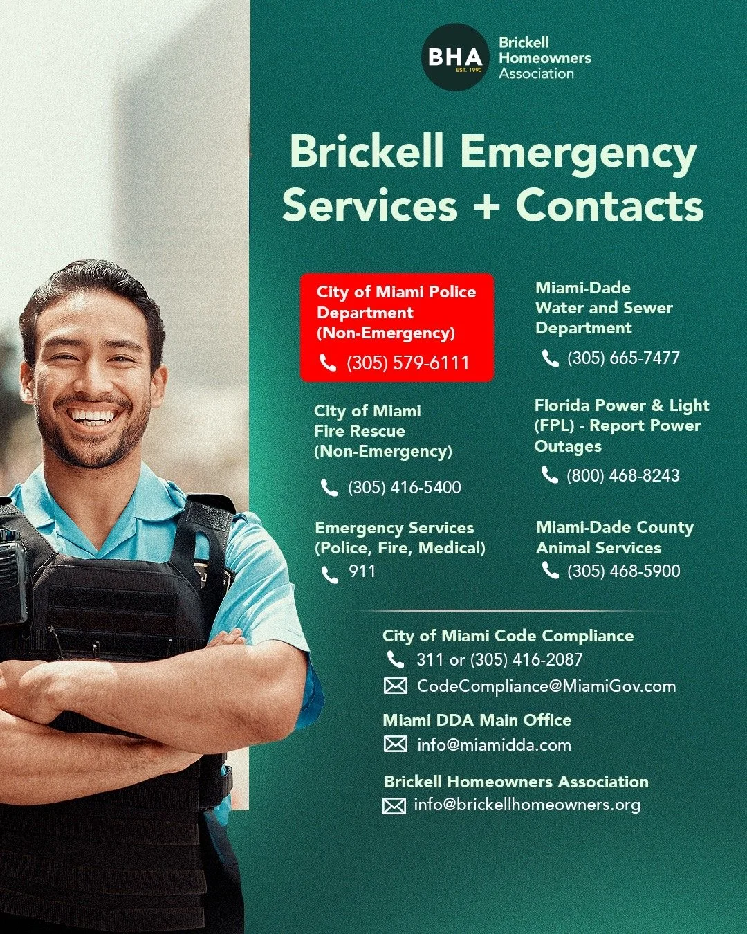 Brickell Emergency Services + Contacts 