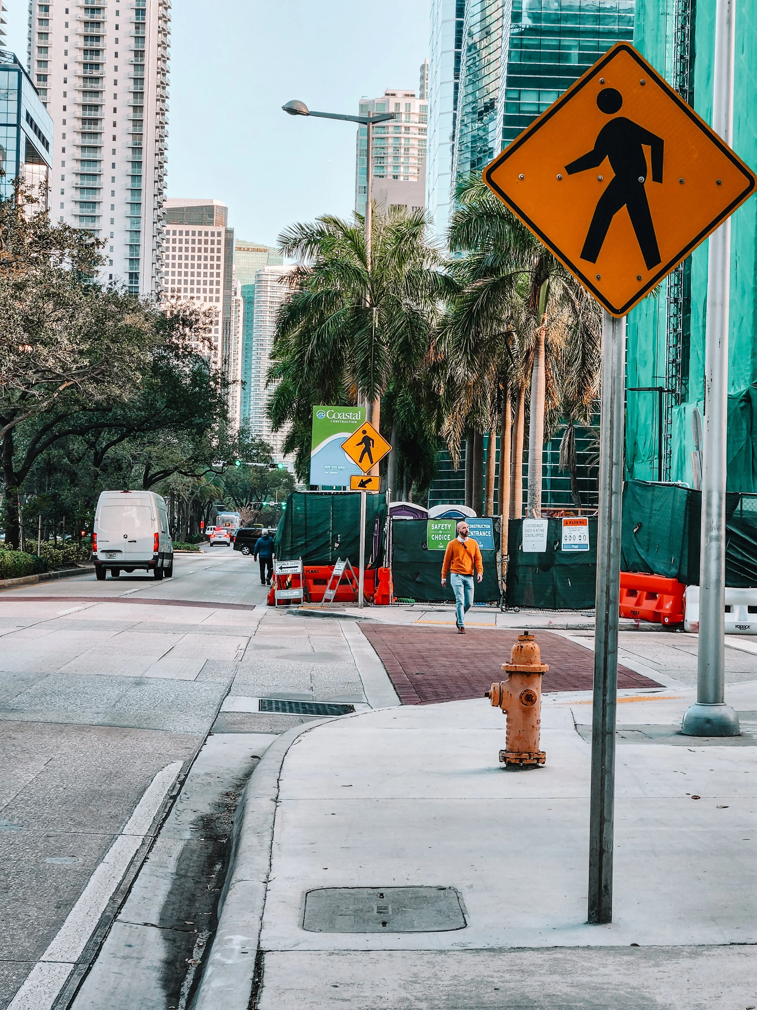 No Safe Passage: Brickell Pedestrians Left Vulnerable by Sidewalk Closures