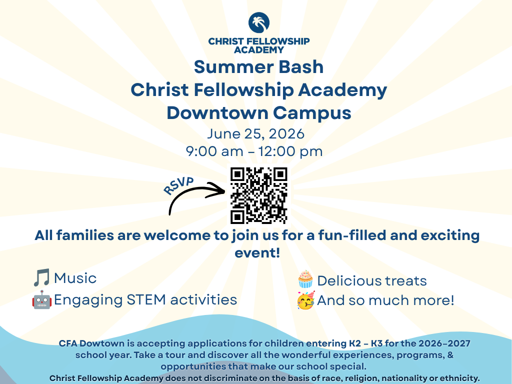 Summer Back at Christ Fellowship Academy (K2/K3) 