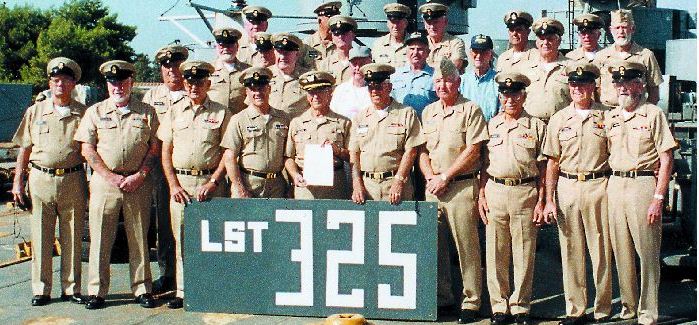 The crew of the LST-325 gathers for a group photograph prior to leaving Crete. Photo by Joe Milakovich