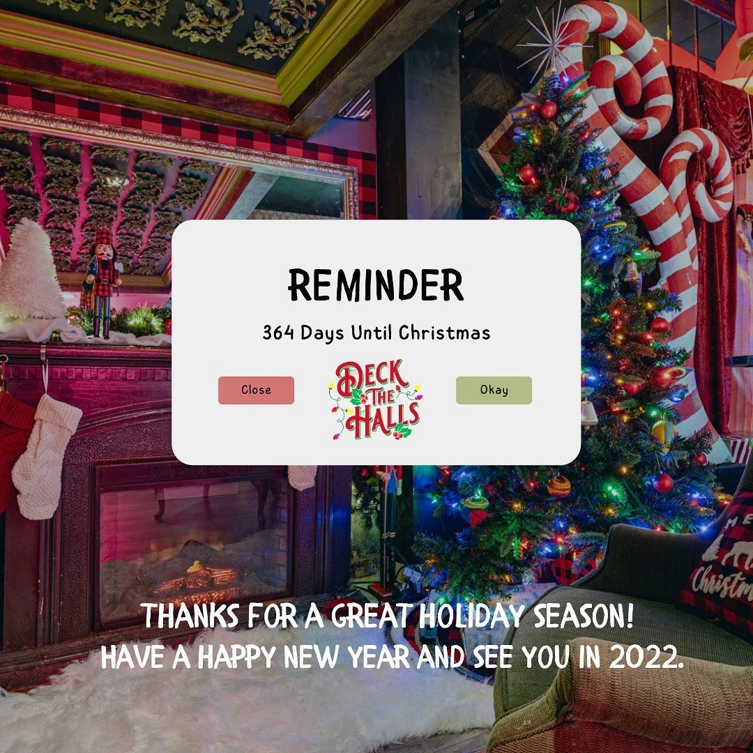 Thanks for decking the halls with us! We hope everyone had a great holiday and will see you next year 🎅🎄🍾