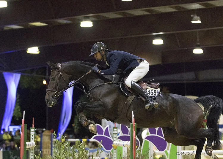 Nayel riding Lucifer V - Sacramento International
