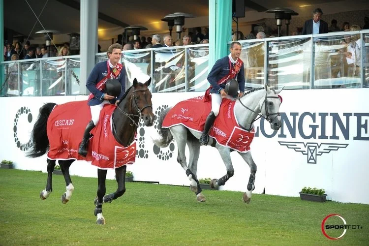 Darragh riding Balou du Reventon and Gregory riding Mjt Nevados S - Cascais, Portugal
