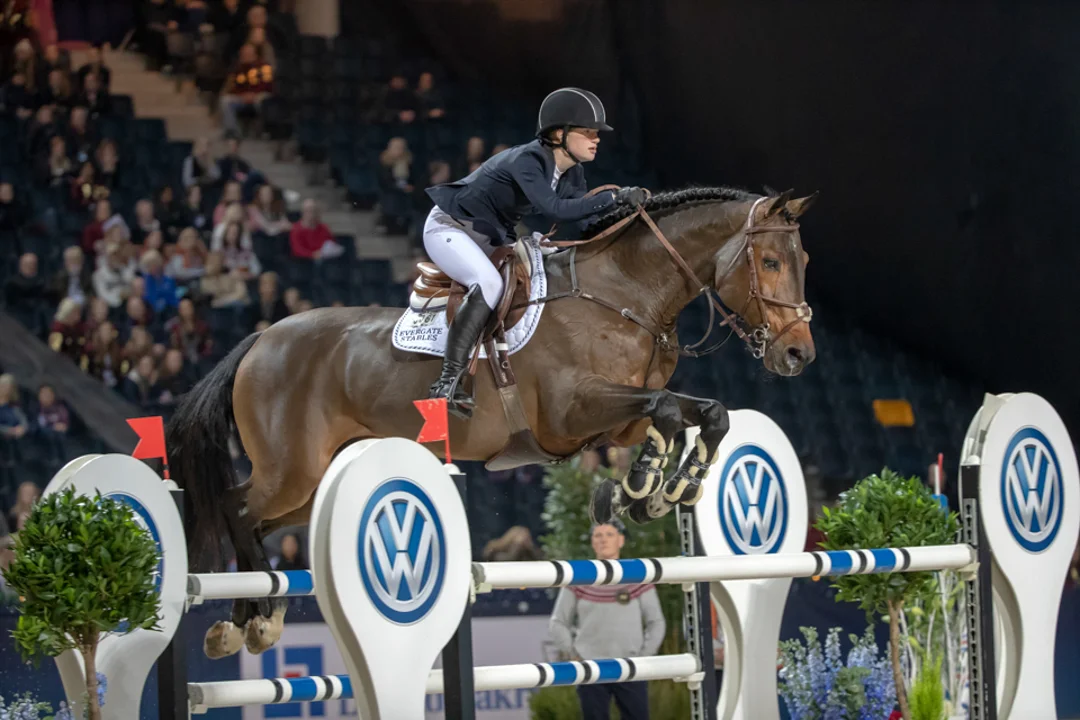 Jenn Gates and Capital Colnardo at the Sweden International Horse Show. Photo by Roland Thunholm.