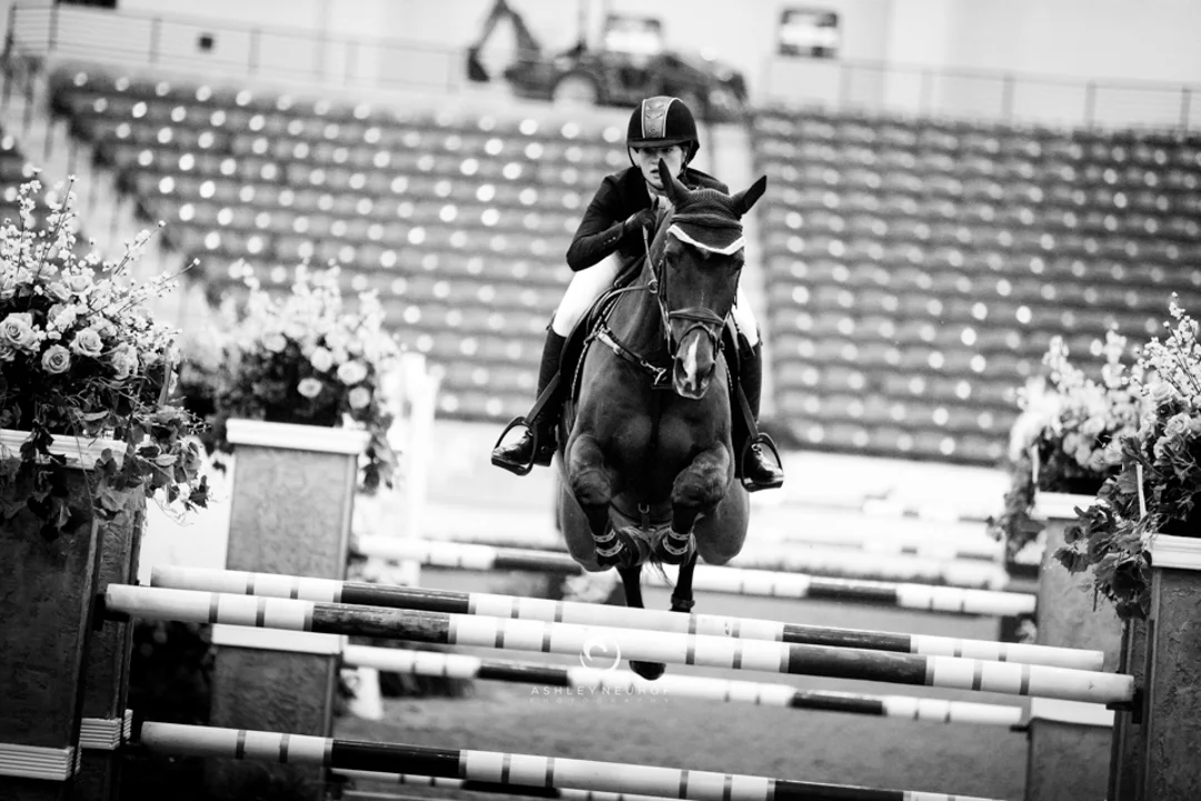 Jenn Gates and Monaco at the Las Vegas National Horse Show. Photo by Ashley Neuhof Photography.