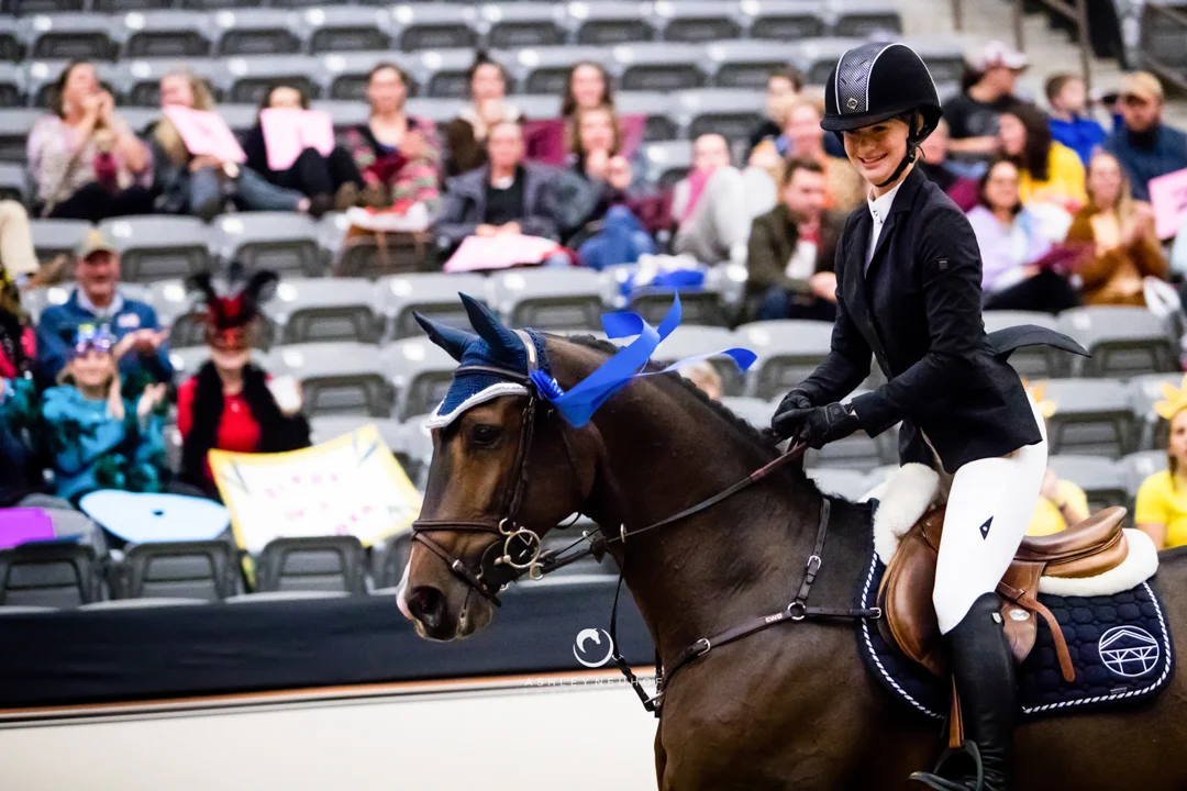 Jenn Gates and Alex at the 2017 National Horse Show. Photo by Ashley Neuhof Photography.