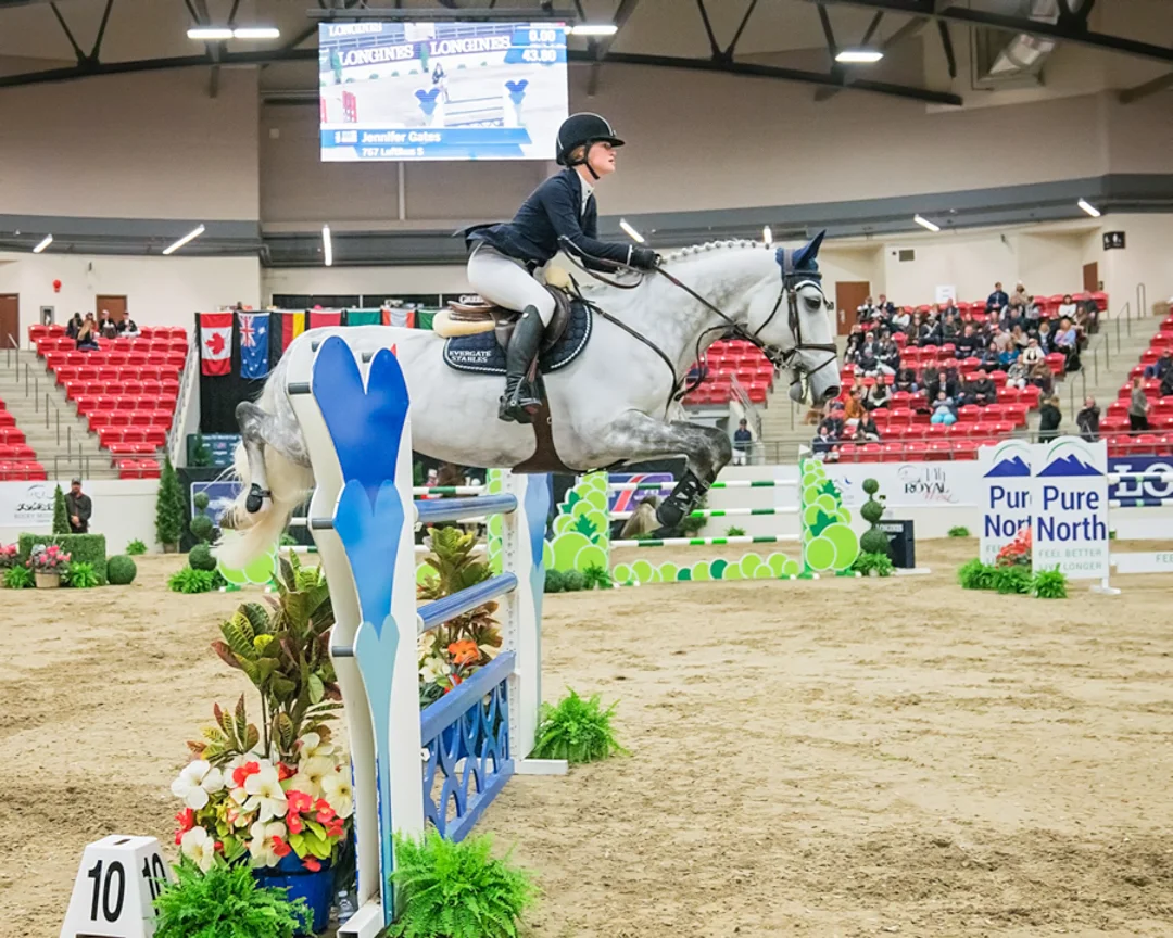 Jenn Gates and Luftikus S at the 2017 Royal West Horse Show. Photo by Amanda Ubell Photography.
