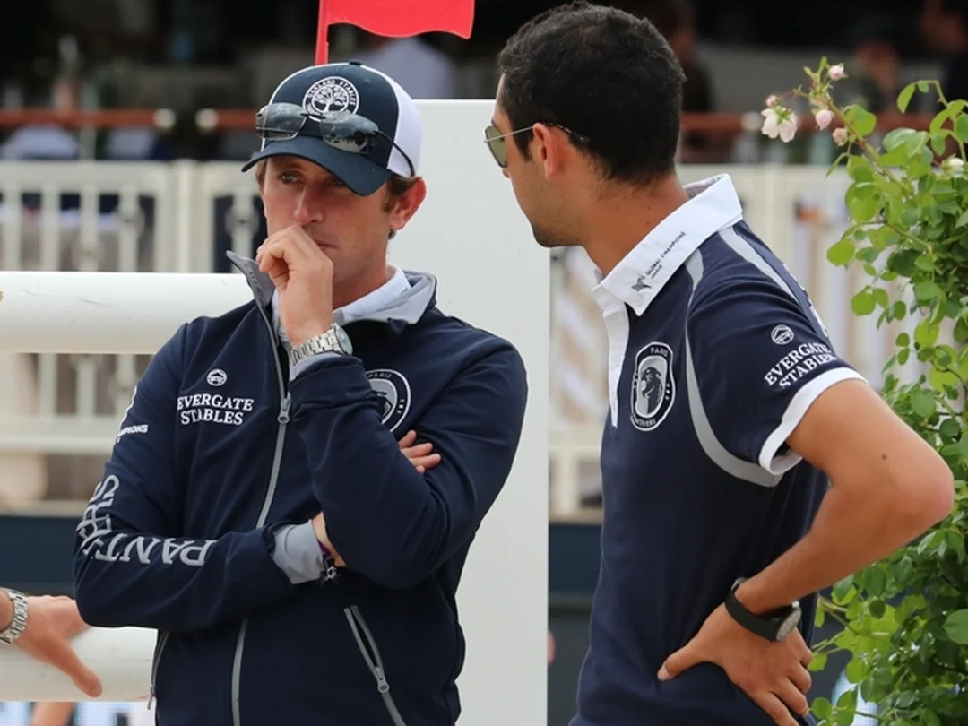 Darragh Kenny and Nayel Nassar at the 2018 Global Champions League of Ramatuelle/St. Tropez. Photo by Sportfot.
