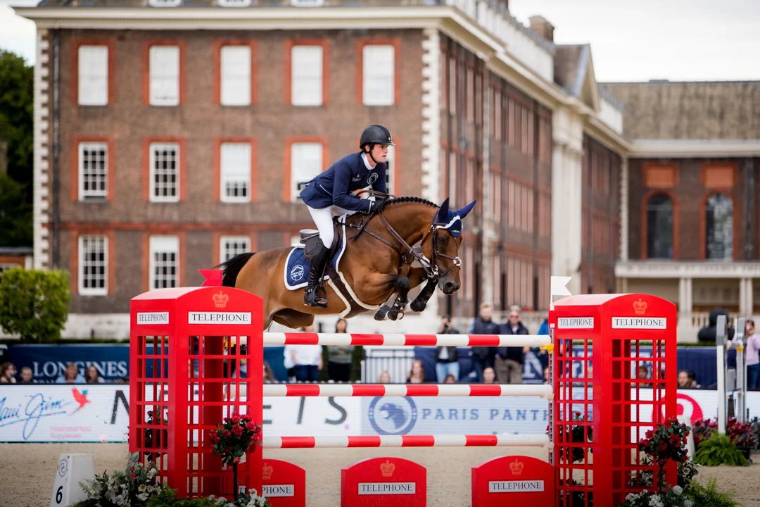 Darragh Kenny and Team de Coquerie at the 2017 Global Champions League of London. Photo by Stefano Grasso.