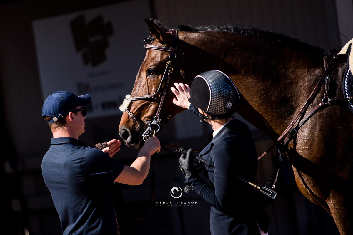 The Evergate Stables team at the Winter Equestrian Festival 2019. Photo by Ashley Neuhof Photography.