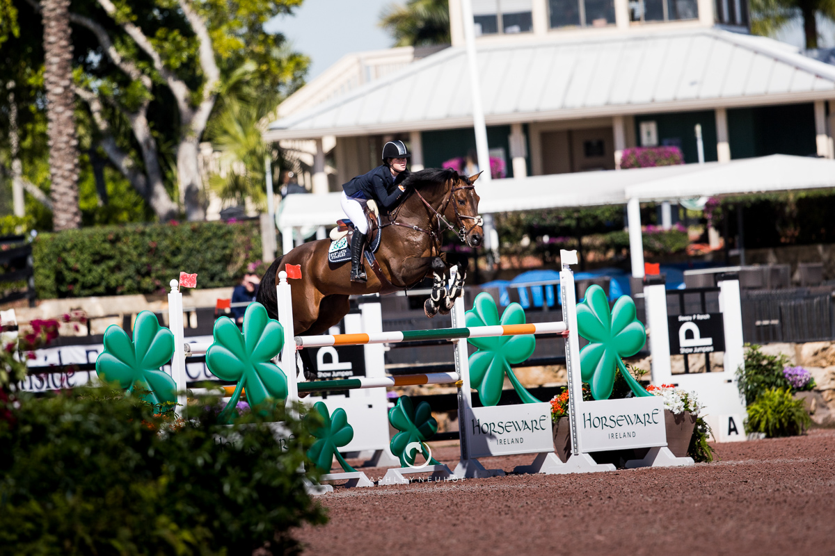 Jenn Gates and Capital Colnardo at Winter Equestrian Festival 2019. Photo by Ashley Neuhof Photography.