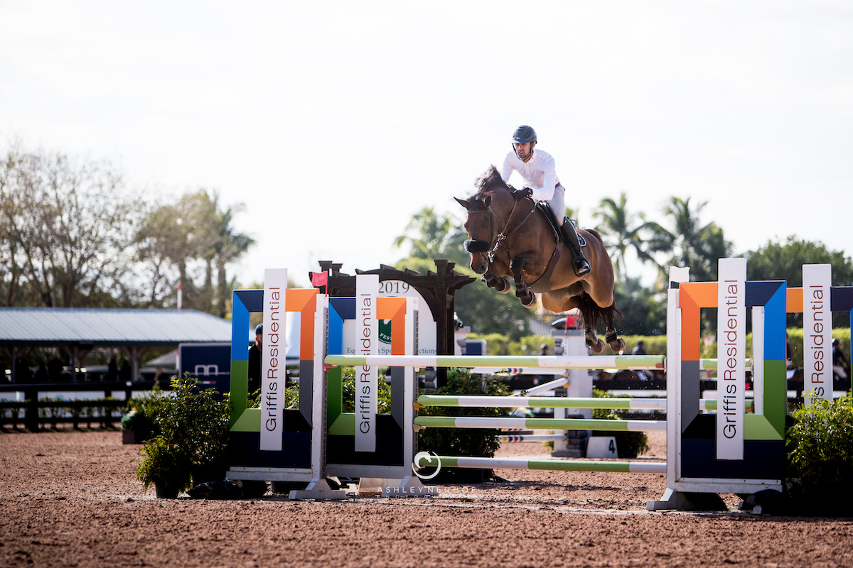 Nayel Nassar and Turner St. Ghyvan Z at Winter Equestrian Festival 2019. Photo by Ashley Neuhof Photography.