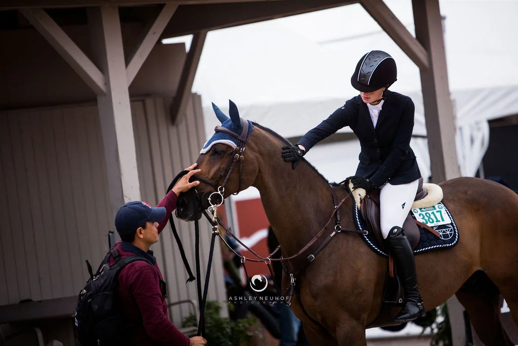 Jenn Gates and Alex with at Winter Equestrian Festival 2019. Photo by Ashley Neuhof Photography.