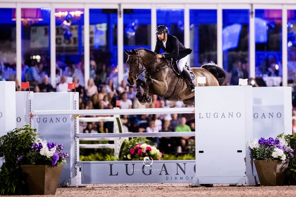 Nayel Nassar with Lucifer V at Winter Equestrian Festival 2019. Photo by Ashley Neuhof Photography.