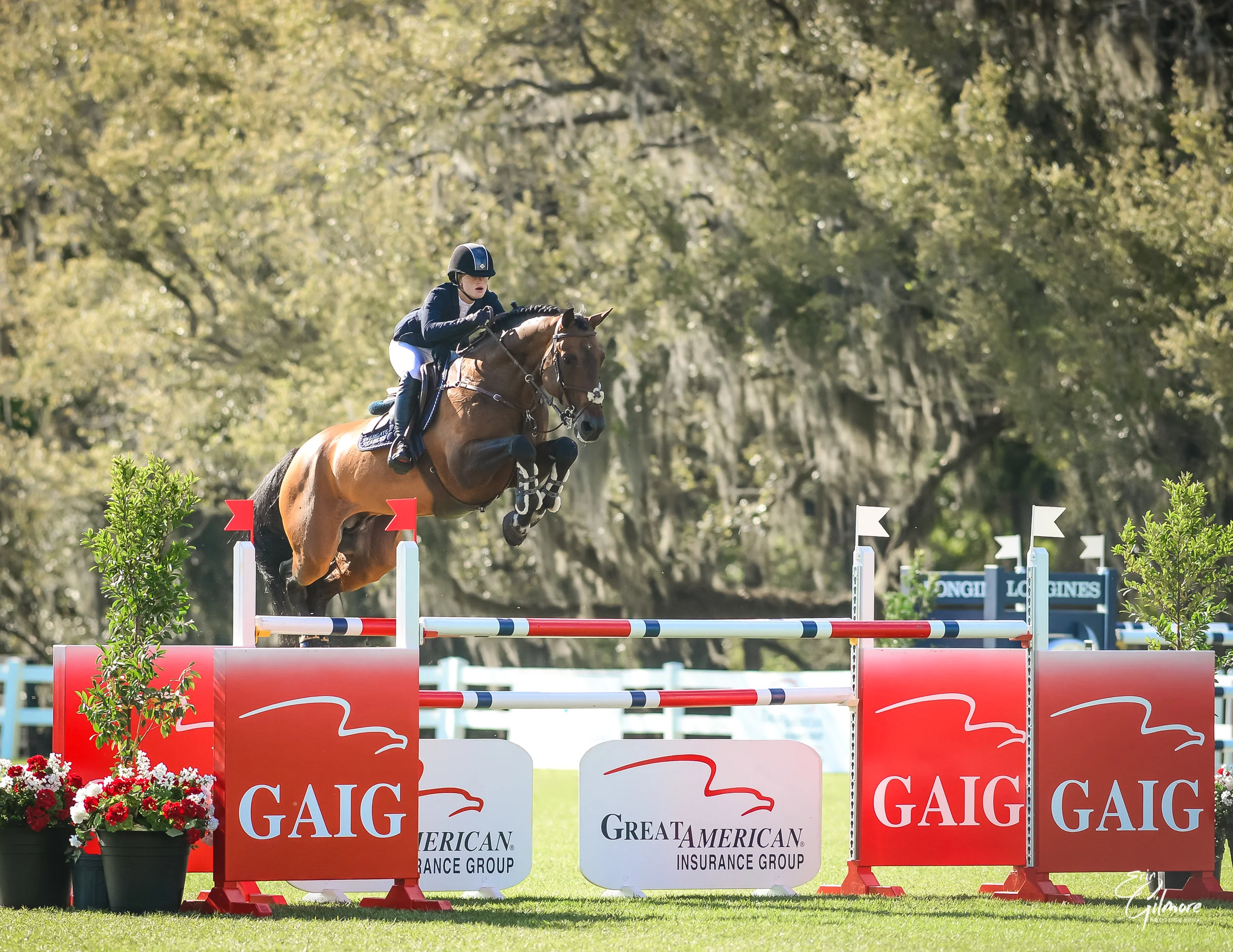 Jenn Gates and Capital Colnardo at Live Oak International 2019. Photo by Erin Gilmore Photography.