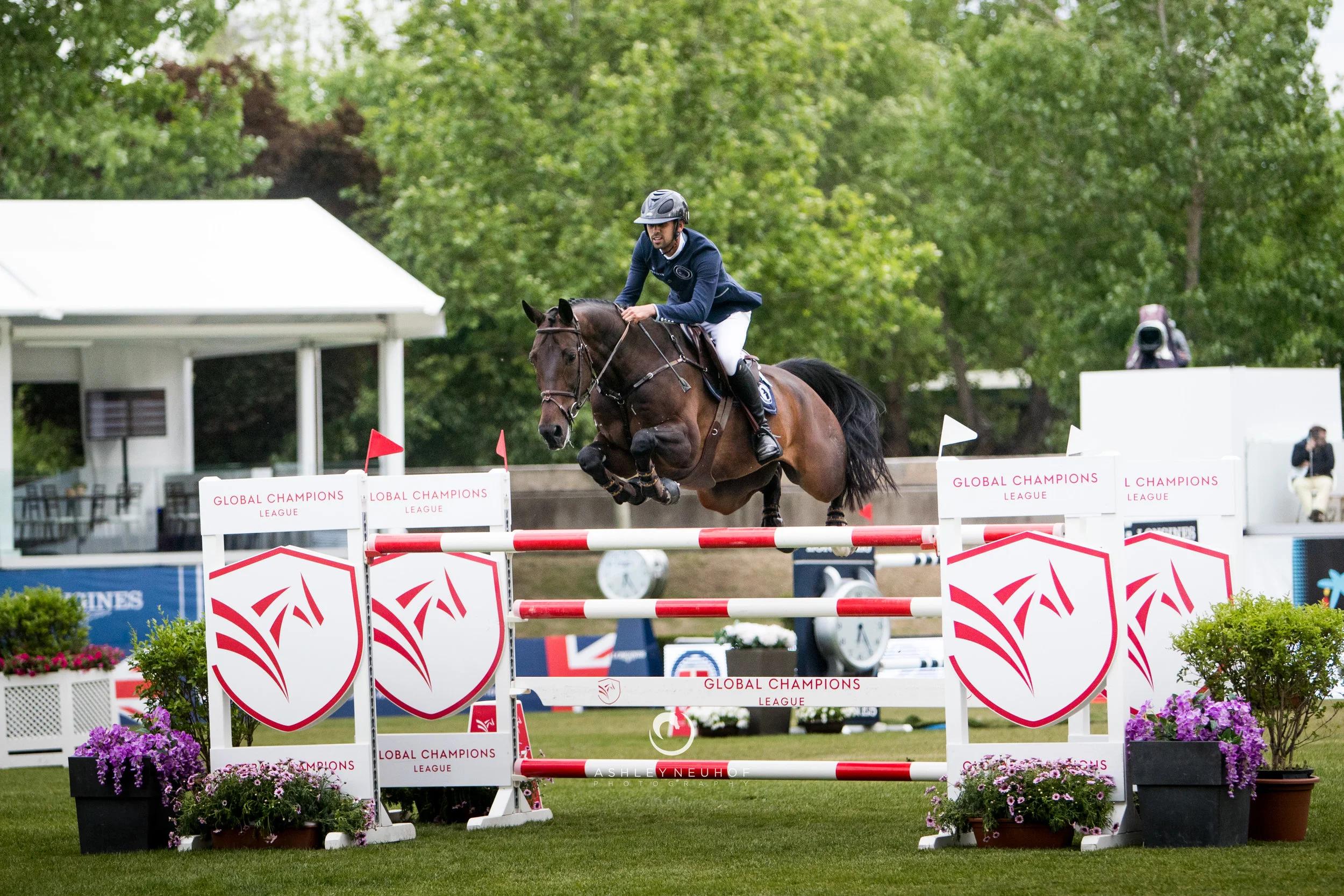 Nayel Nassar and Lucifer V at Global Champions League of Madrid 2019. Photo by Ashley Neuhof Photography.