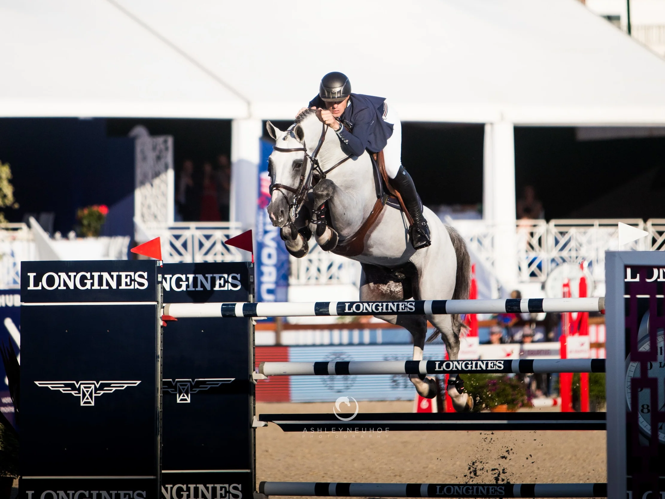 Gregory Wathelet and Mjt Nevados S at Global Champions League of Cannes 2019. Photo by Ashley Neuhof Photography.