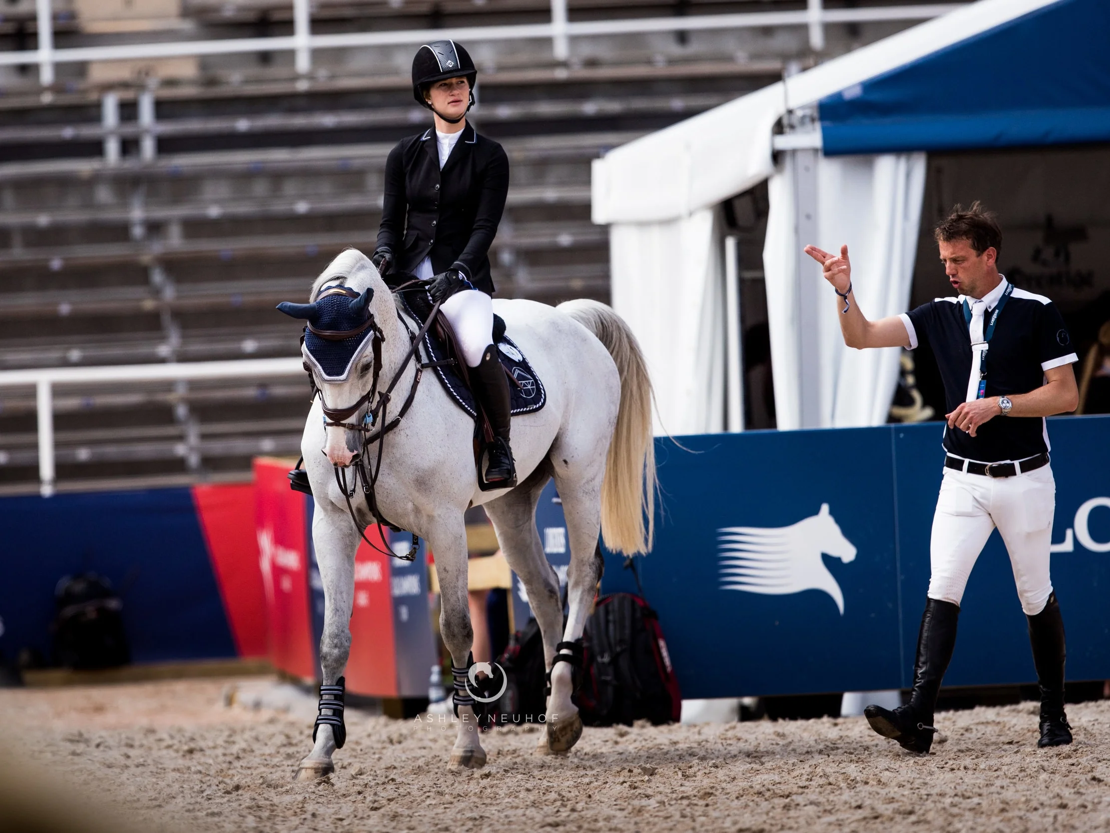 Jenn Gates and Pumped Up Kicks at Longines Global Champions Tour of Stockholm 2019. Photo by Ashley Neuhof Photography.