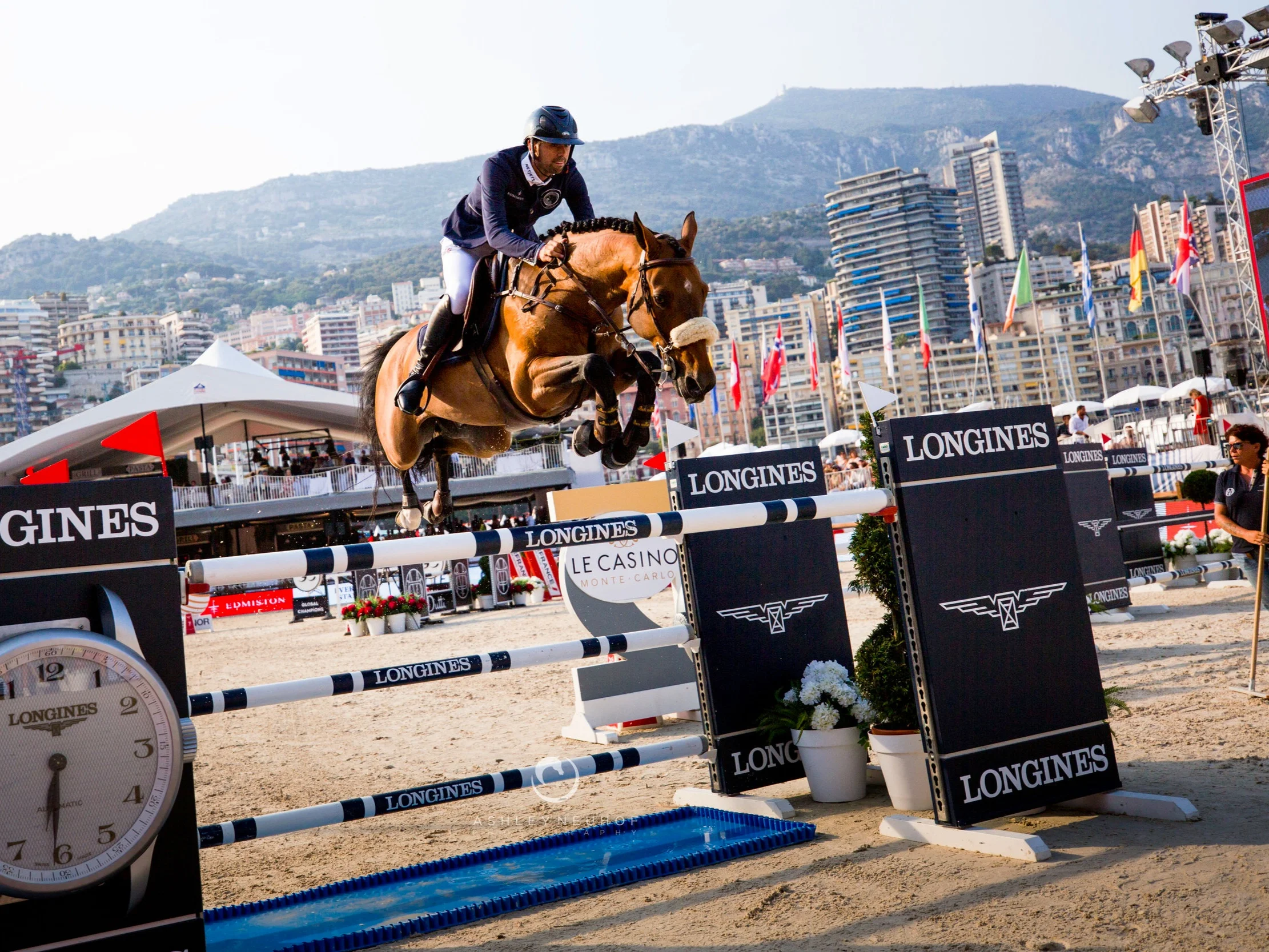 Nayel Nassar and Lordan at Global Champions League of Monaco 2019. Photo by Ashley Neuhof Photography.