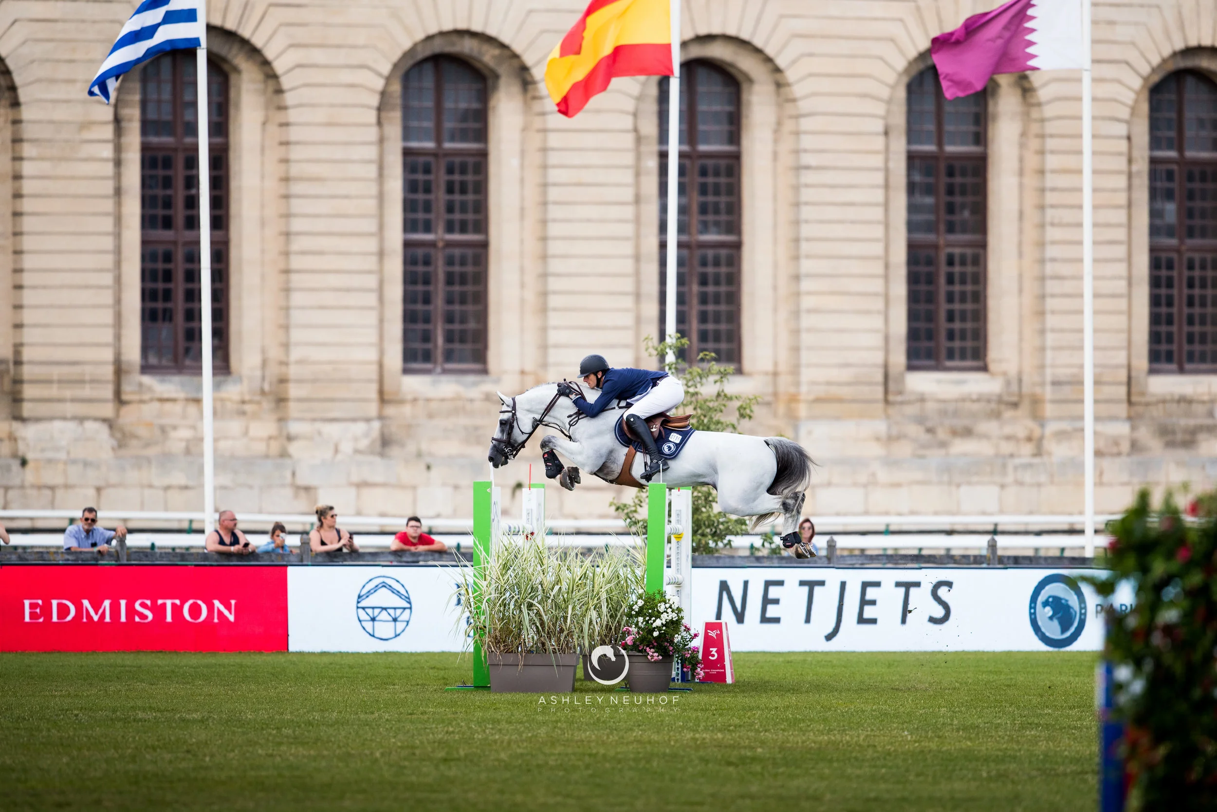 Gregory Wathelet and Mjt Nevados S at Global Champions League of Chantilly 2019. Photo by Ashley Neuhof Photography.