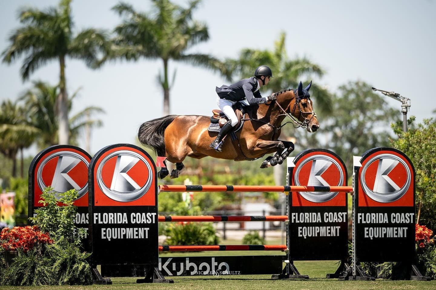 @philipmcguane &amp; Linguini 🍝🍎 flying to the win in today&rsquo;s CSI3* 1.45m Classic at @wellingtoninternational_wef! Congratulations #teamevergatestables!