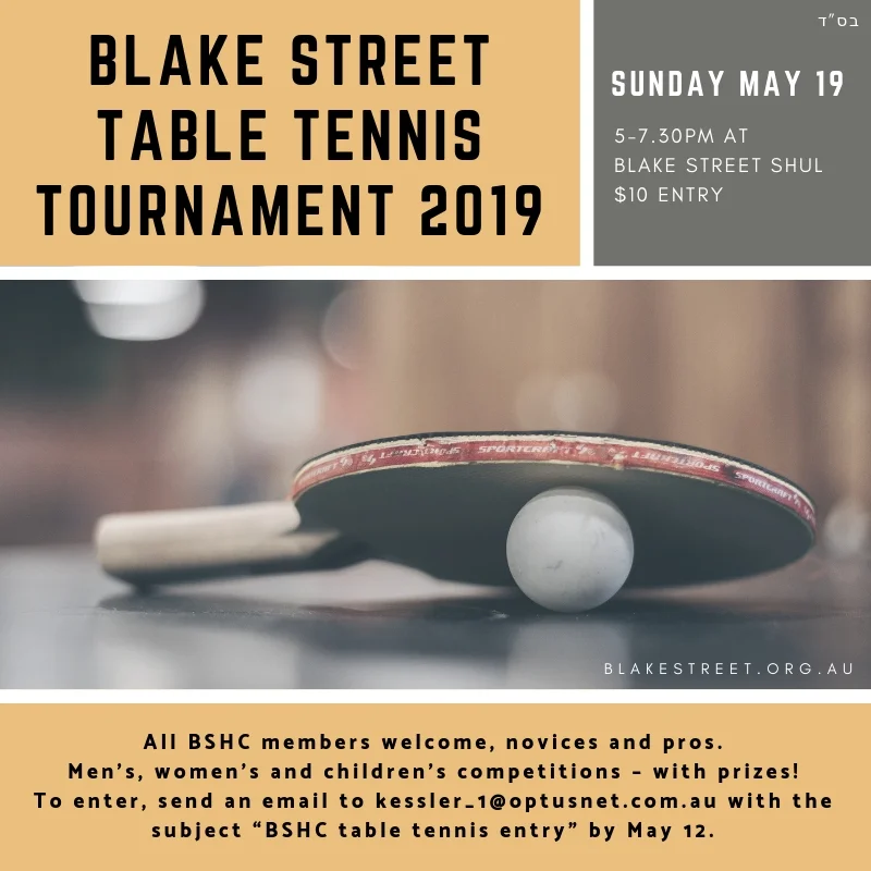 Table Tennis Tournament 2019