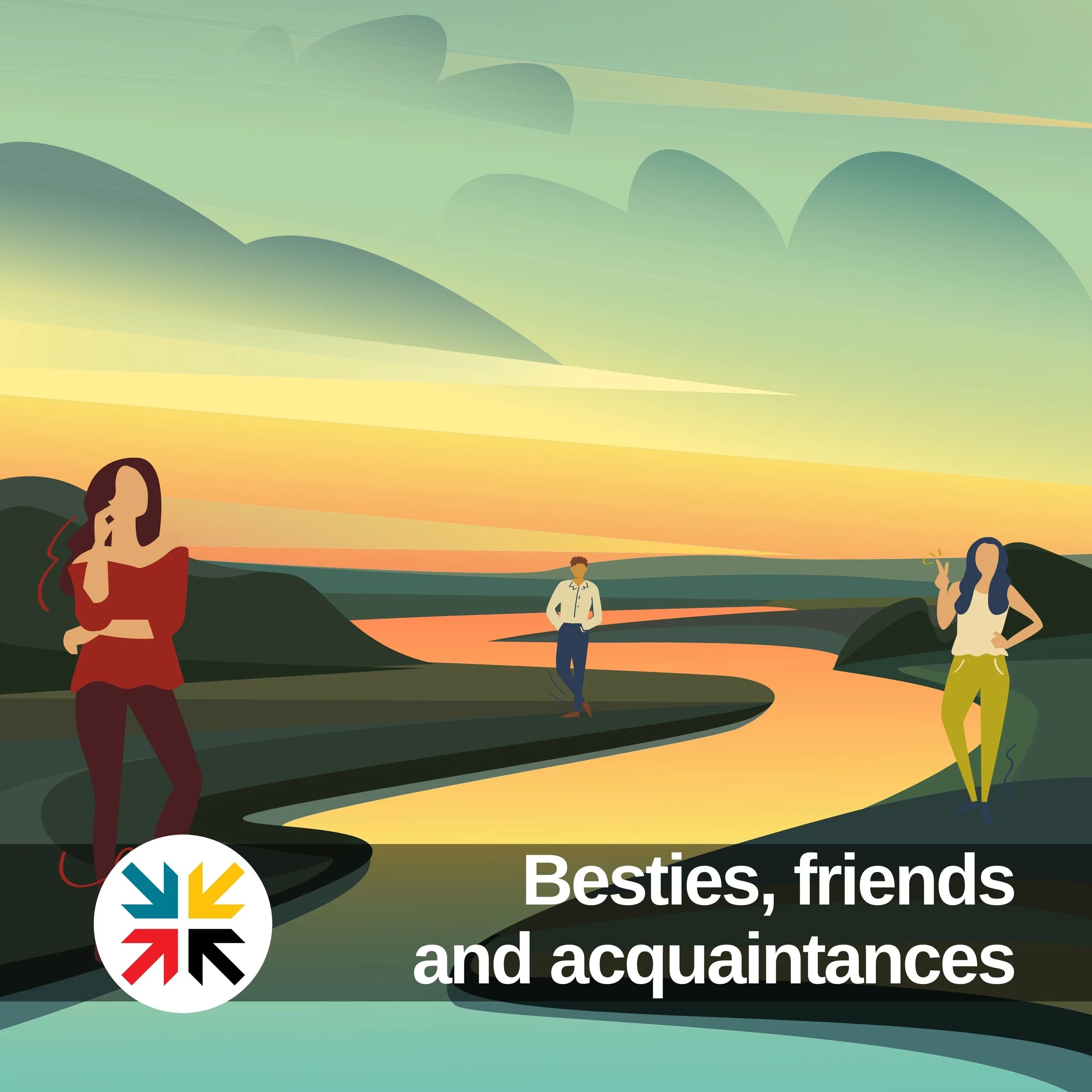 Besties, friends and acquaintances