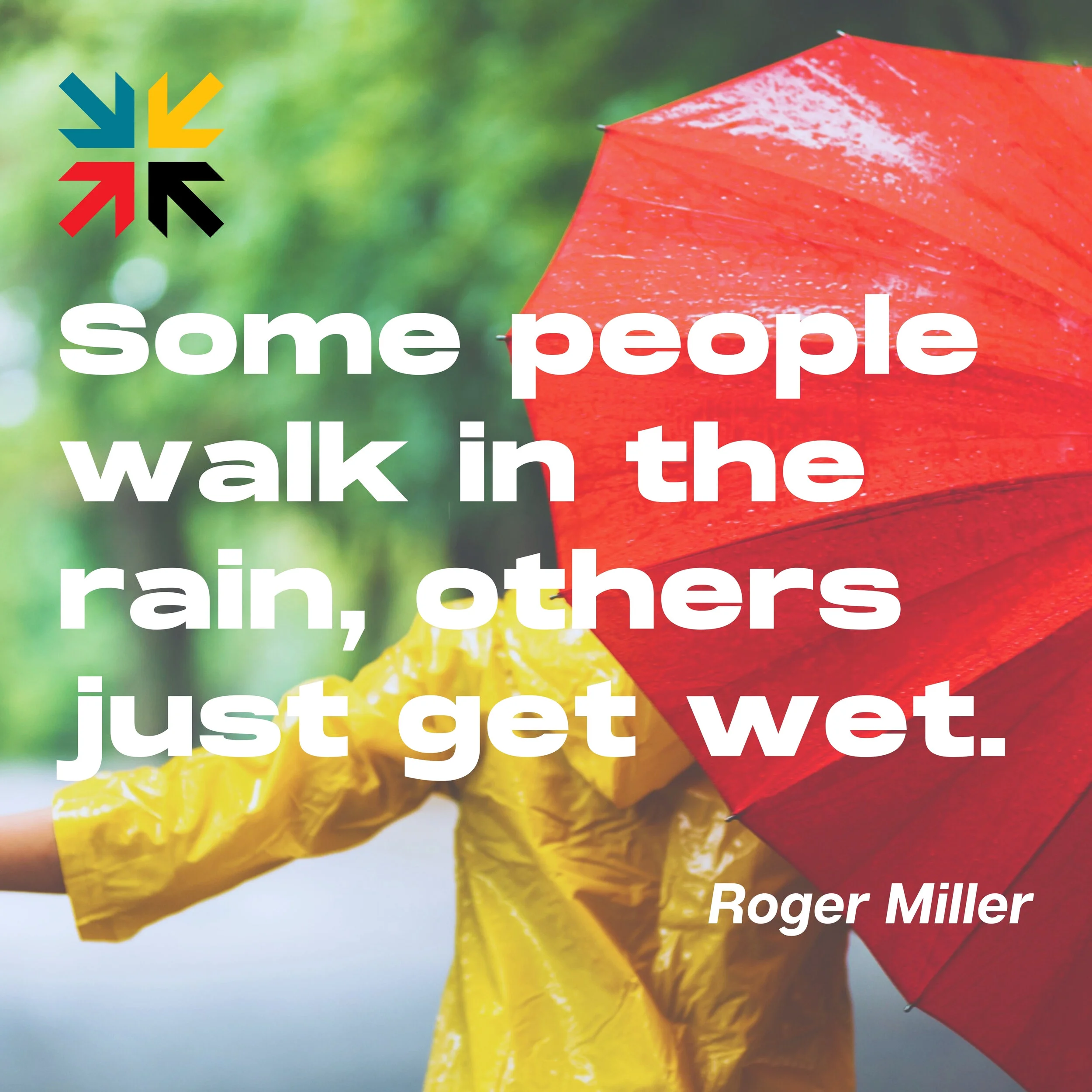 Walking in the rain