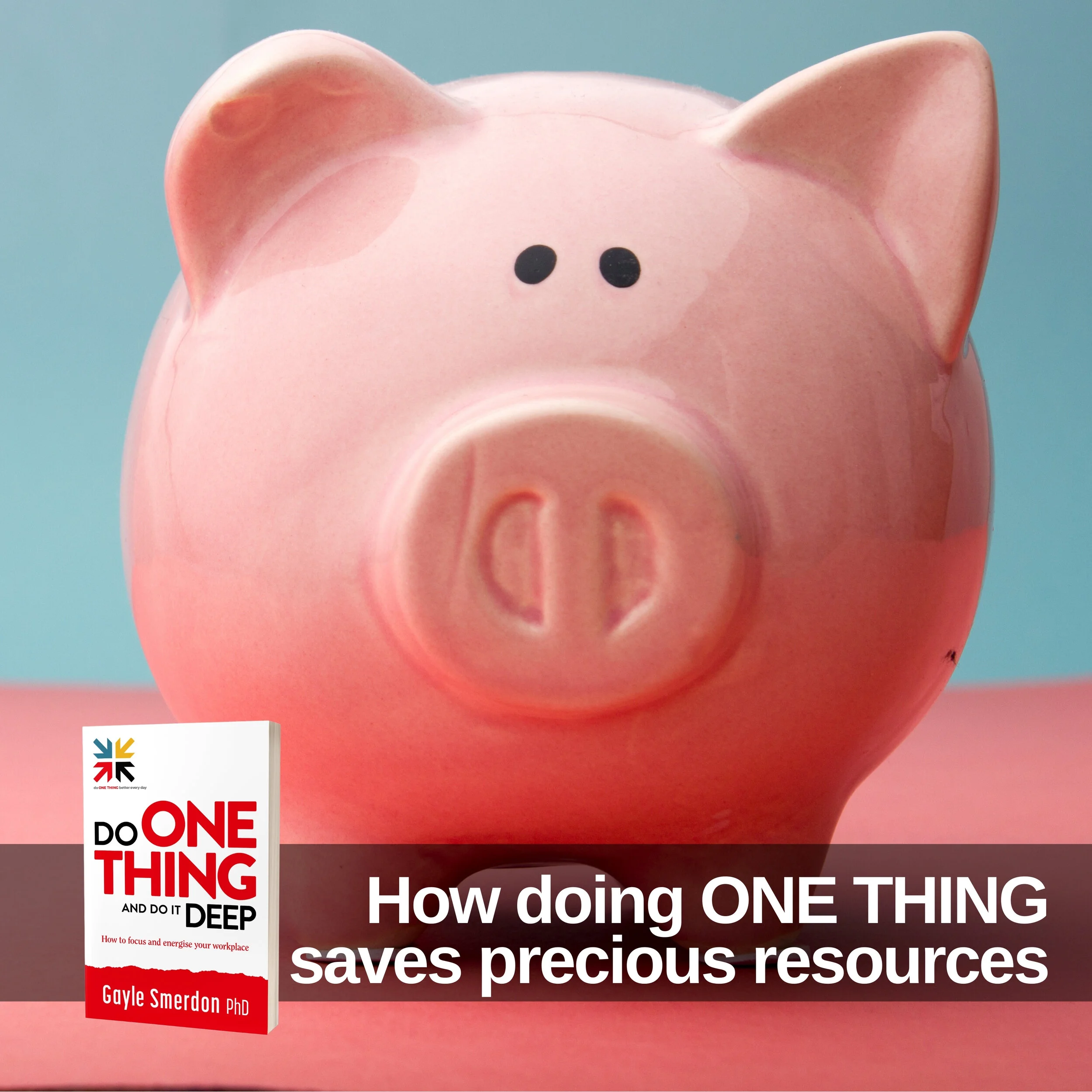 How doing ONE THING saves precious resources