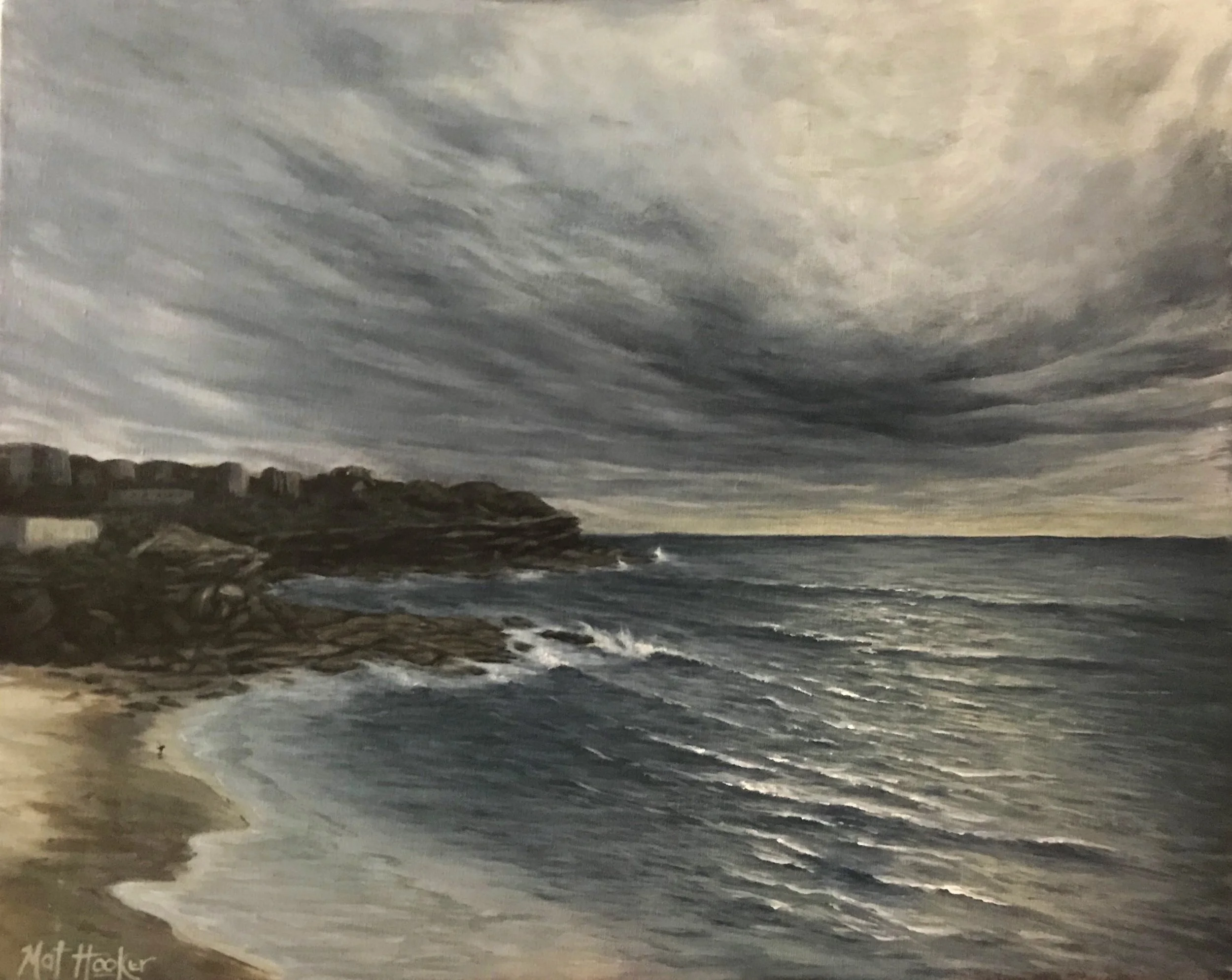 Tamarama, morning glare, 