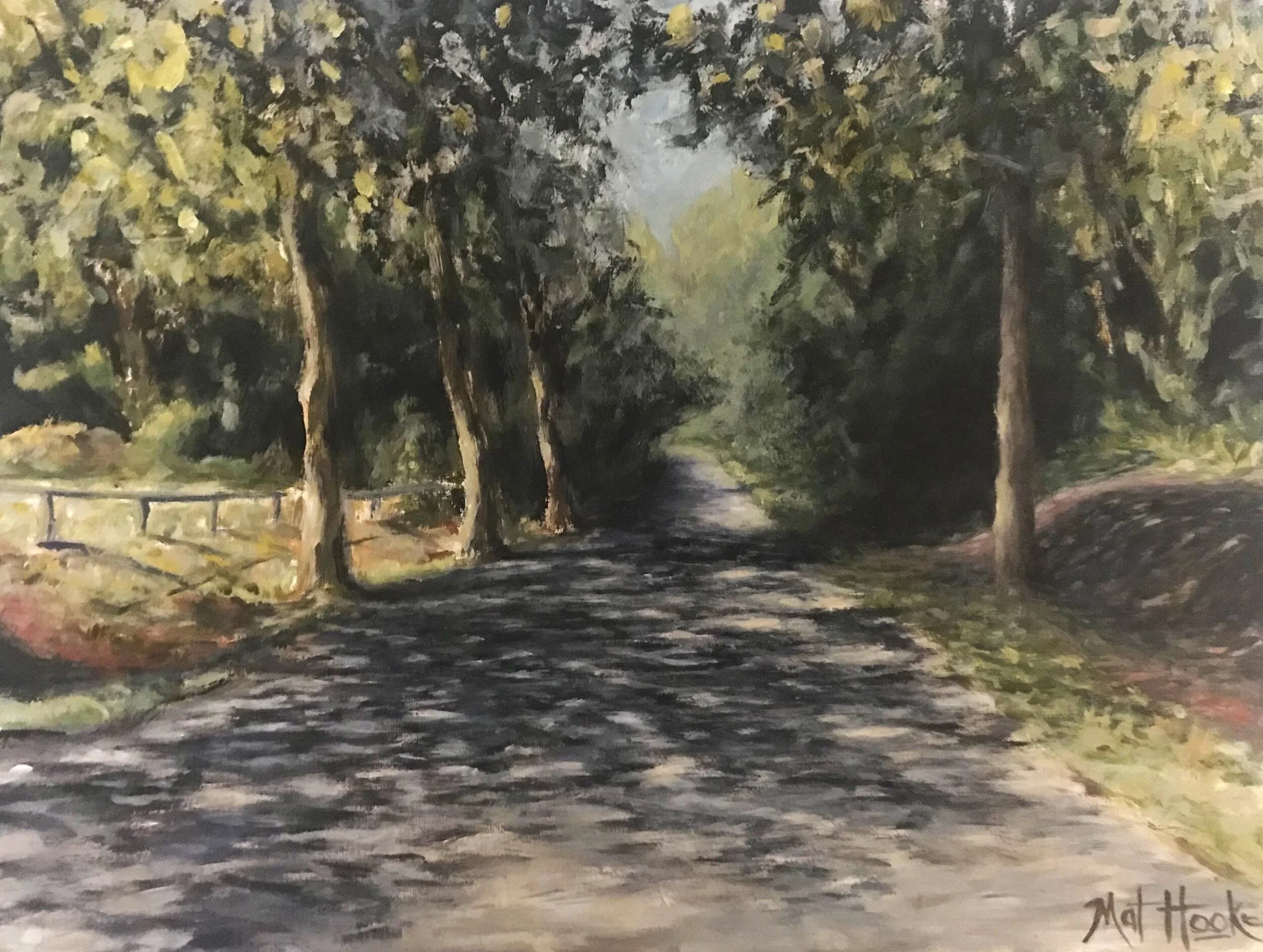 Road to Uza, Les Landes.