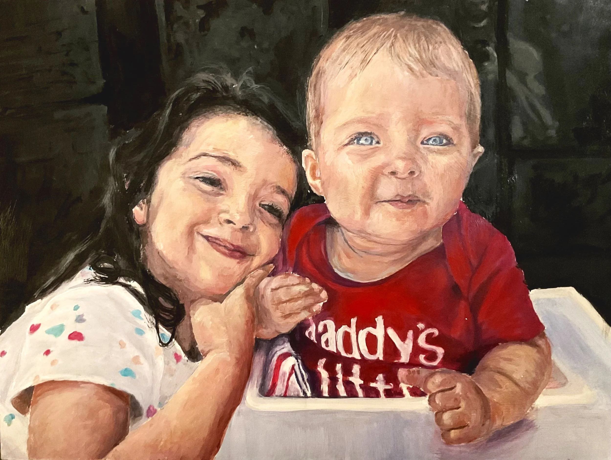 Kims nephew and niece.