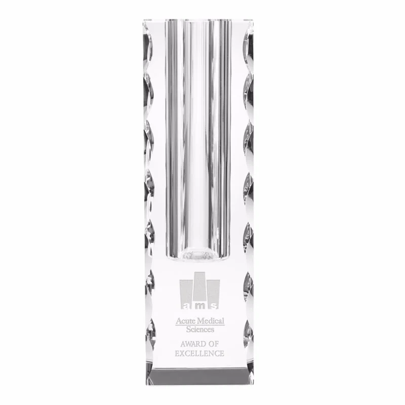 Crystal Scalloped Edge Vases