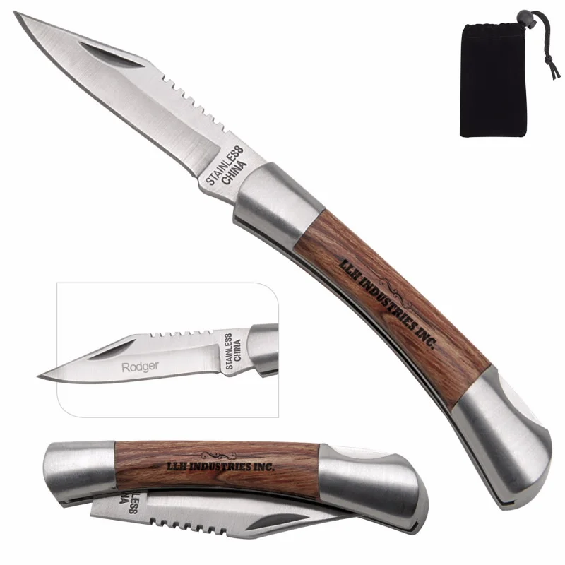 Small Rosewood and Silver Pocket Knives