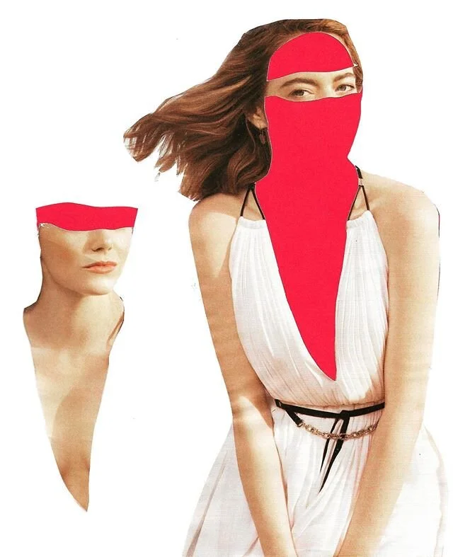 In pieces. #collageartwork #handcutcollage #collage