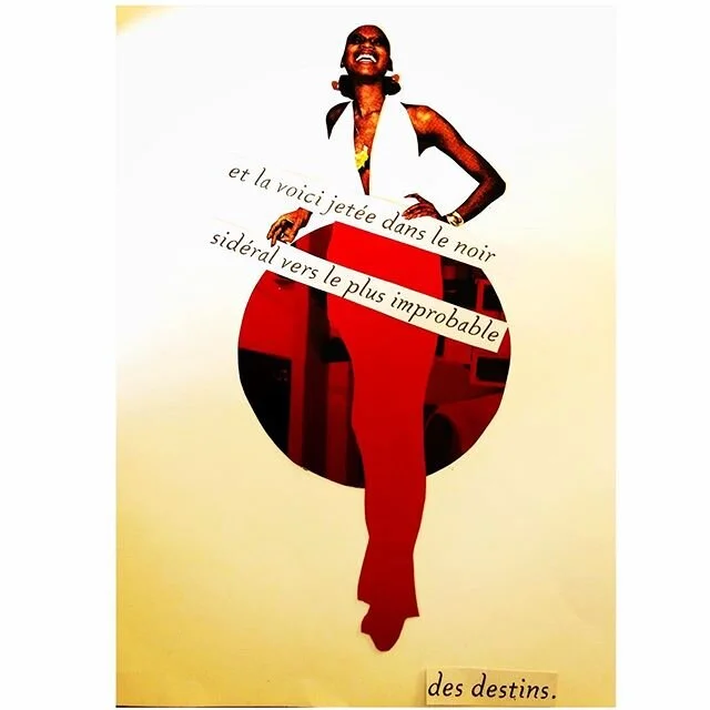 Destin. #collage #handcutcollage #collageart