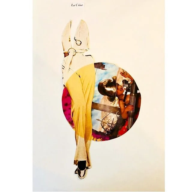 La crise. #handcutcollage #collageart #collageartwork