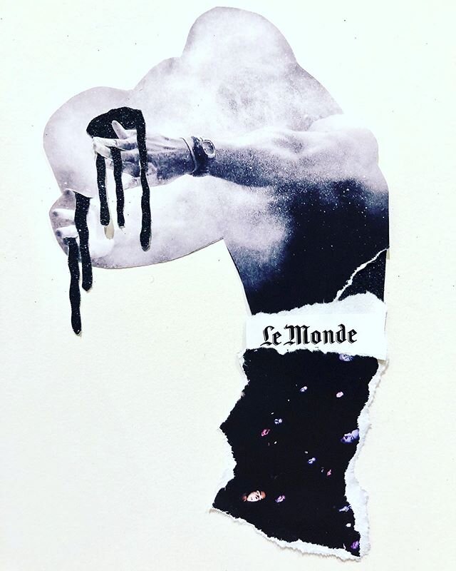 Le monde. #collage #collageart #collageartwork