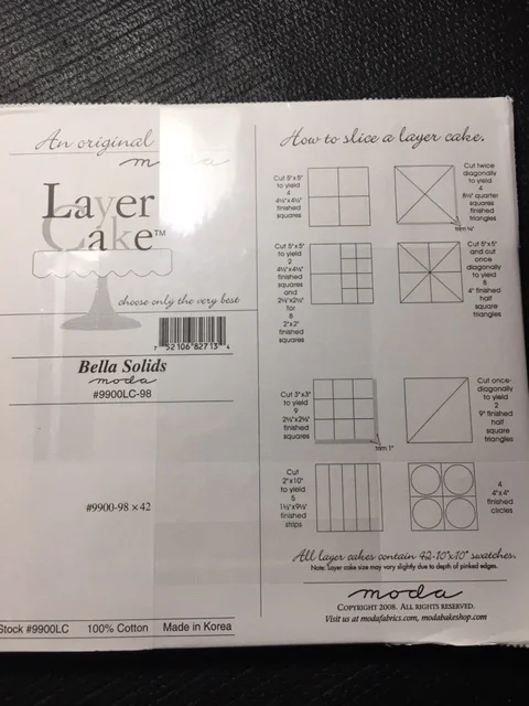 Bella Solids - Layer Cake - White