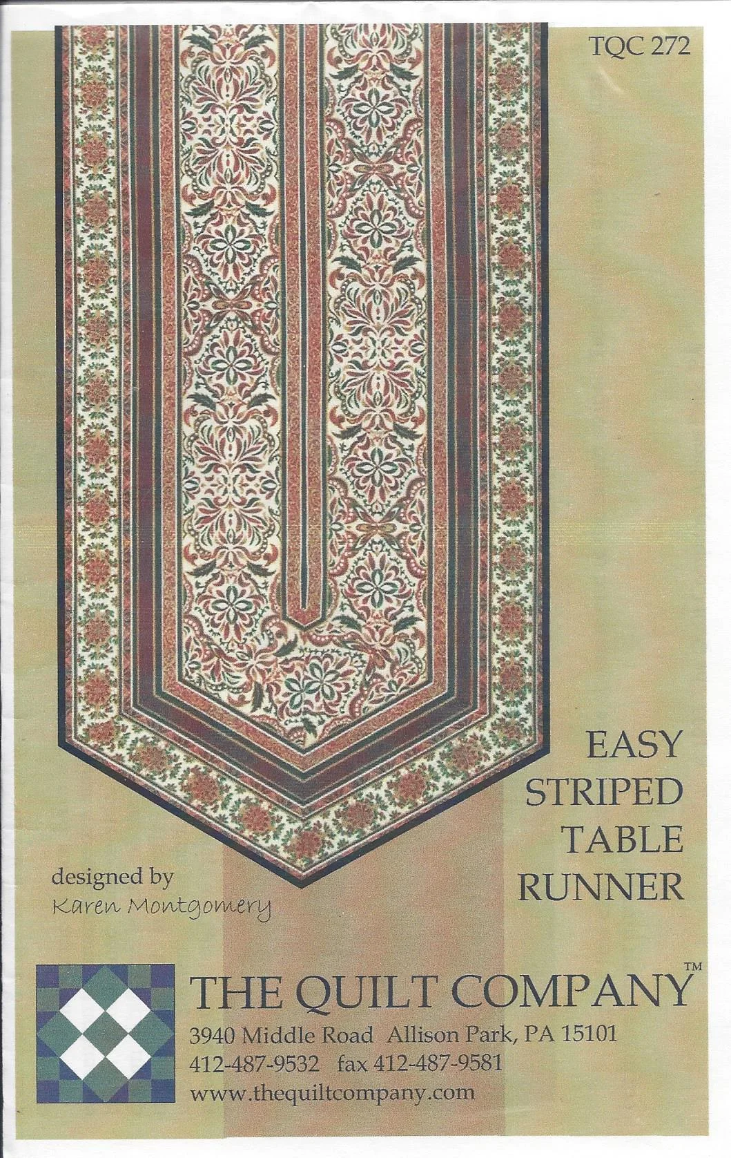 Easy Striped Table Runner