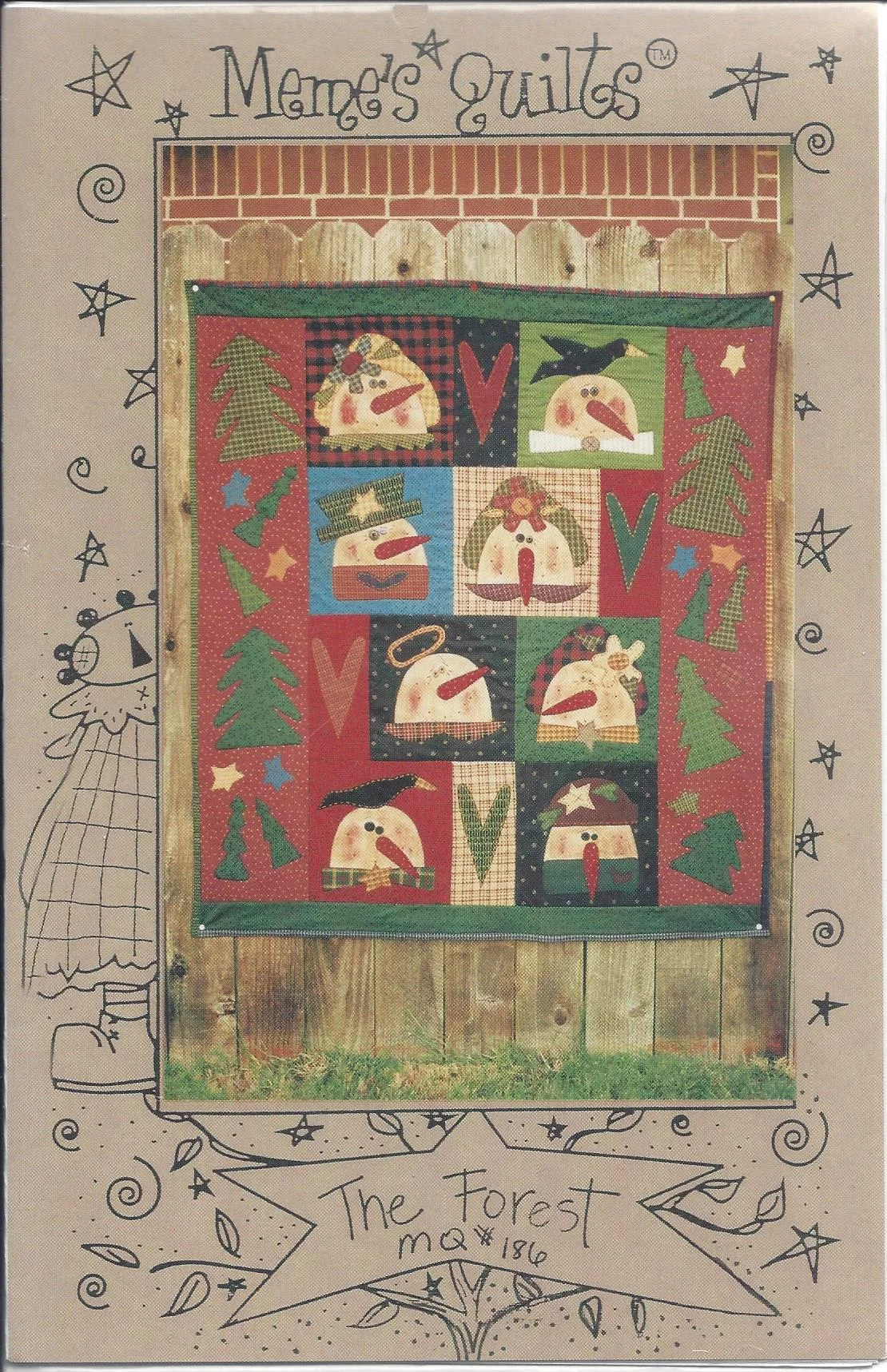 Meme's Quilt - Snowman