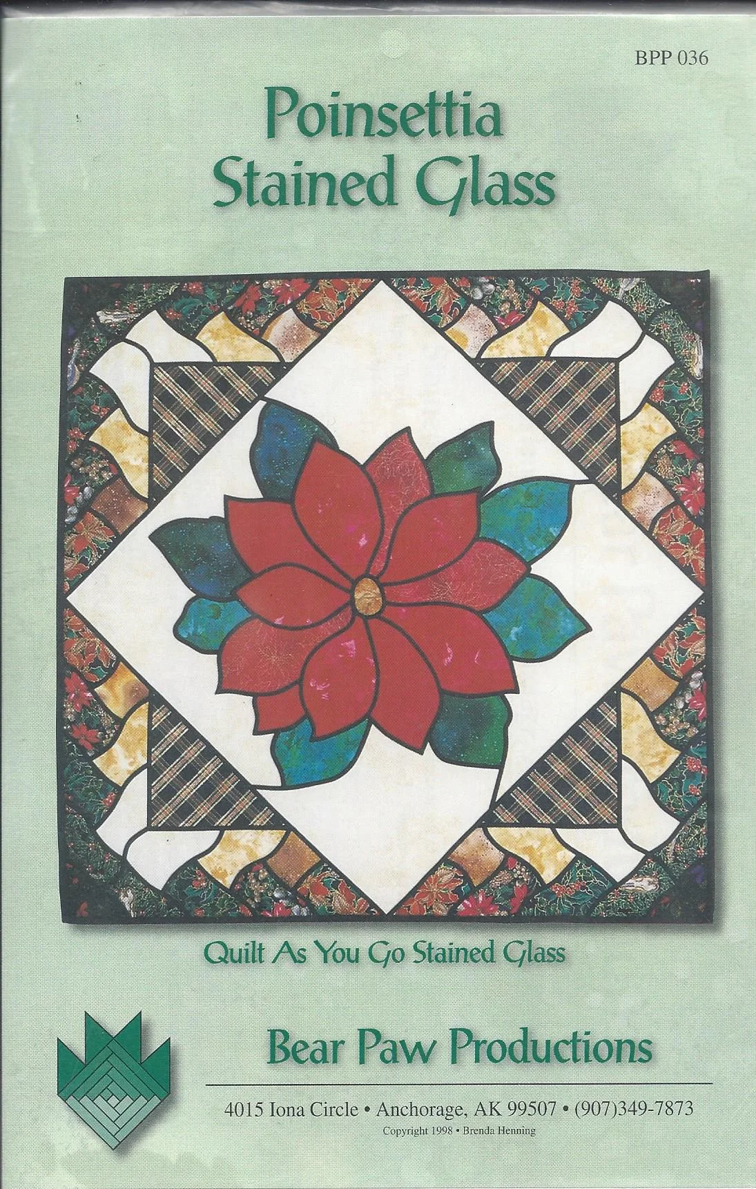 Poinsettia Stained Glass