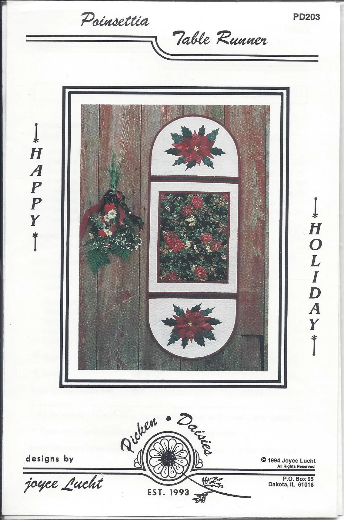 Poinsettia Table Runner