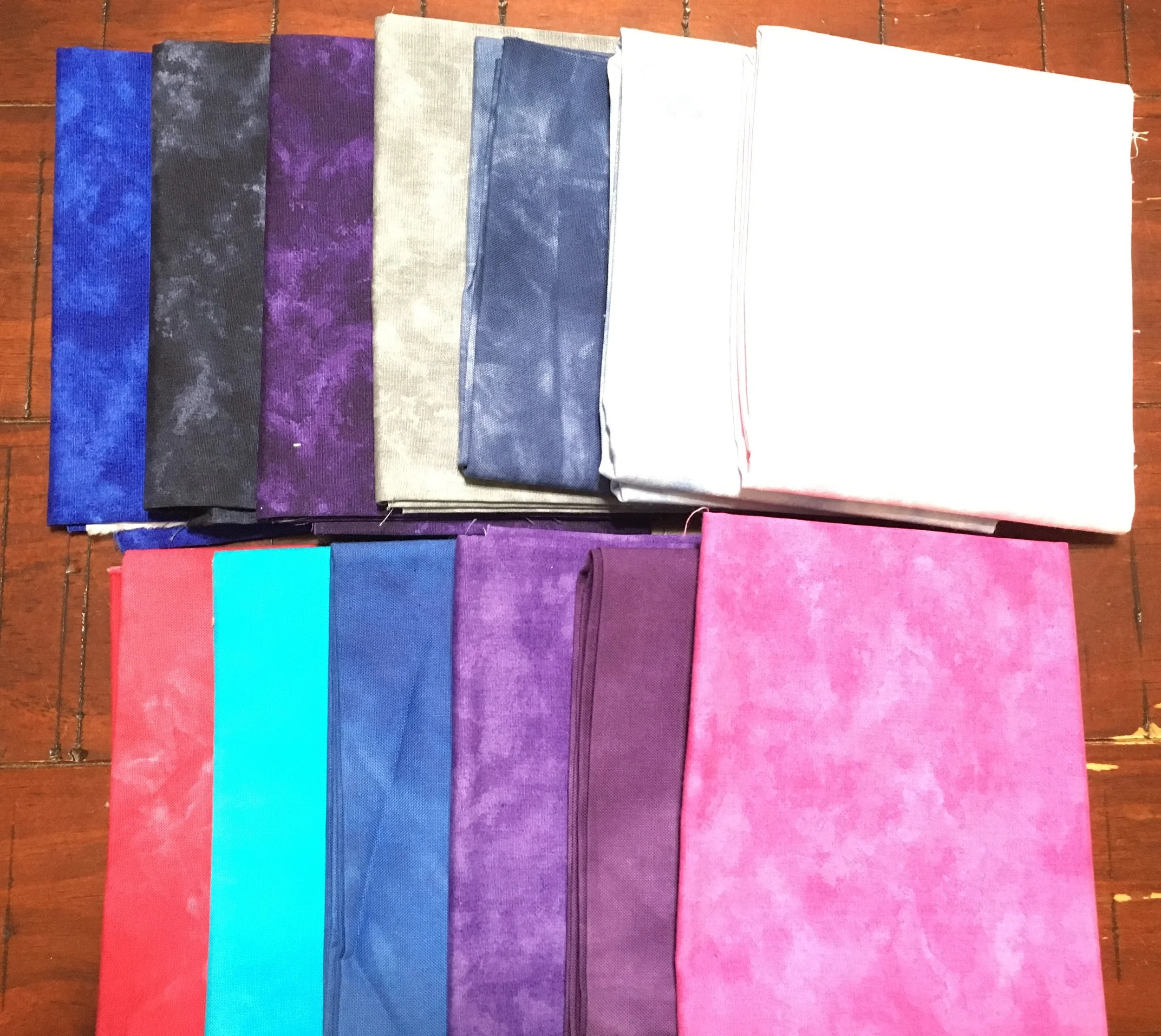 Cotton Fat Quarters - 13 Jewel Tones