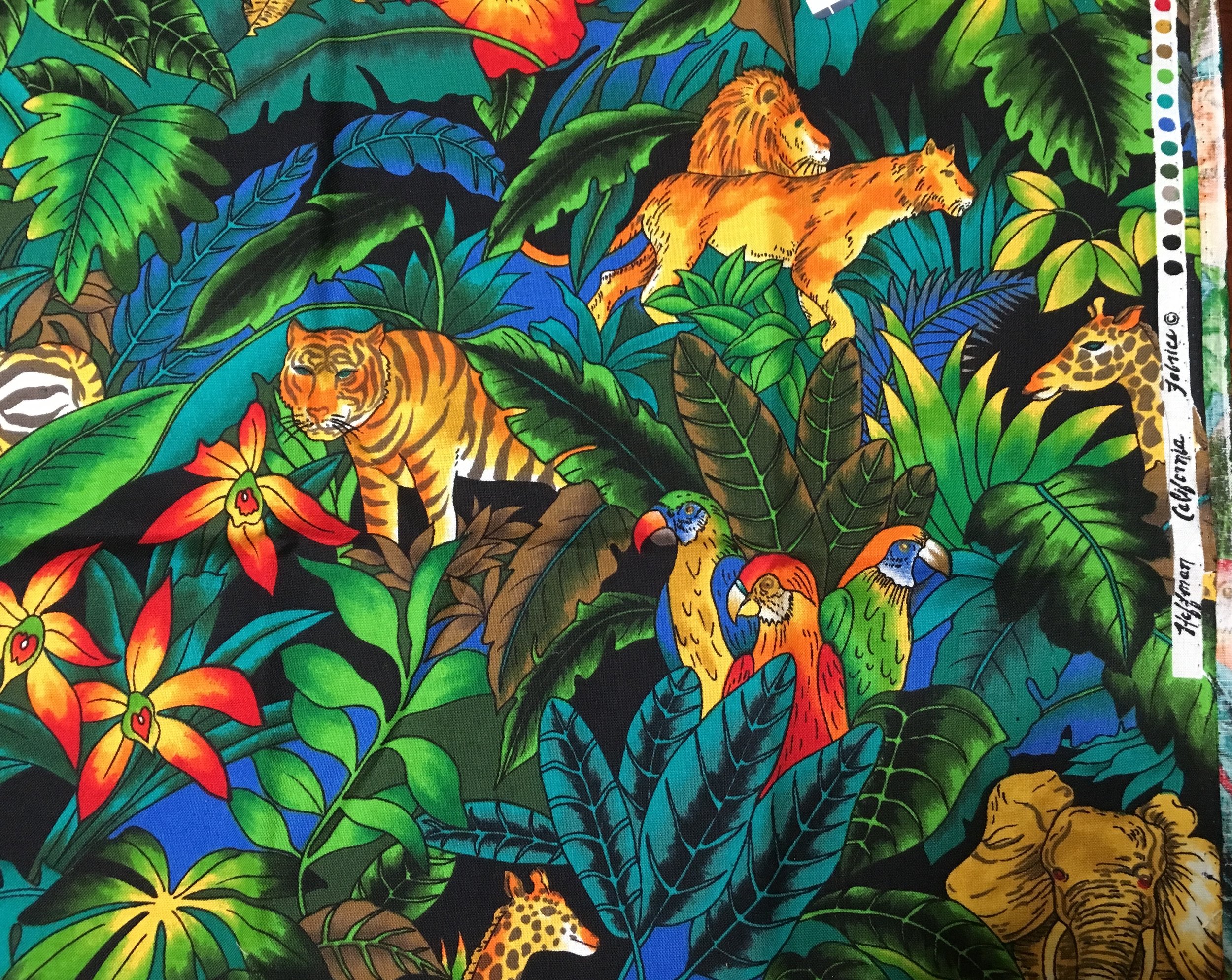 3/8 Yard Hoffman Jungle 
