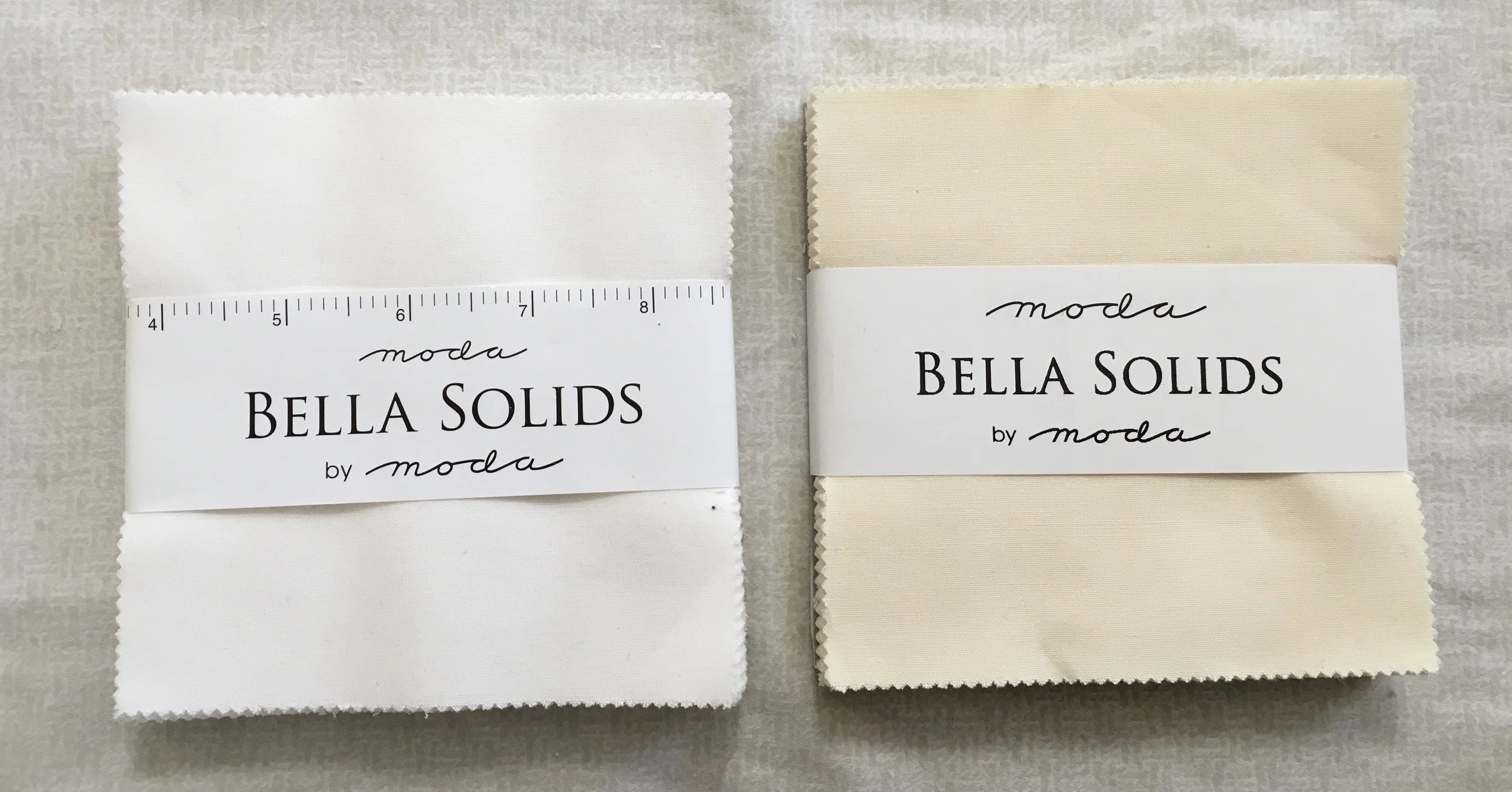 Moda Bella Solids Charm Pack - White or Beige