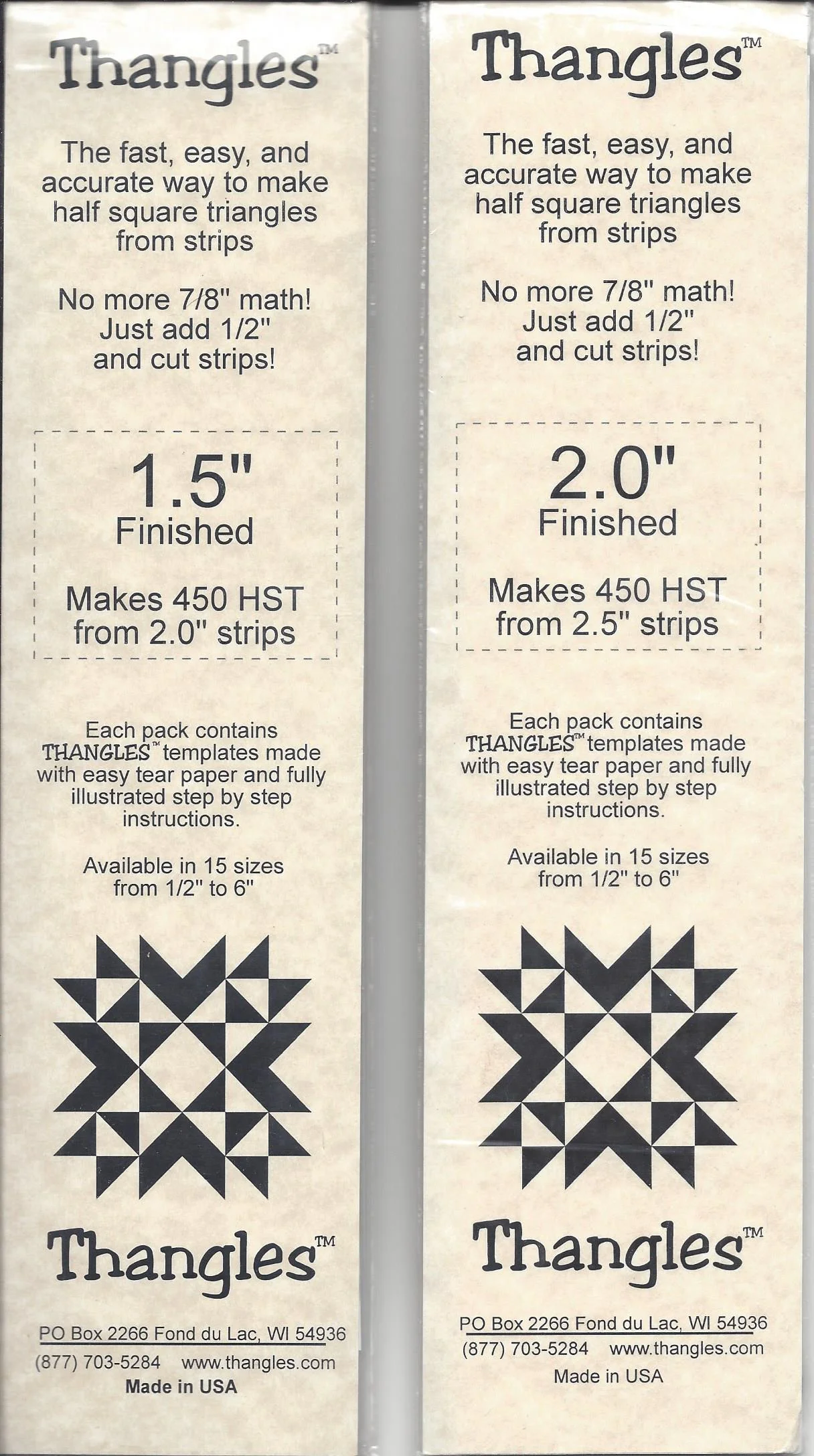 Thangles 1.5" and 2"